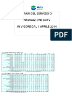 Il nuovo orario primaverile dell'Actv