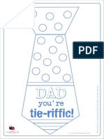 Fathers Day Tie Template