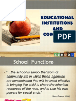 Institusi Sekolah Dan Masyarakat - New
