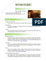 CV Cristian Vázquez 2014 PDF