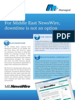 For Middle East Newswire, Downtime Is Not An Option: A Managed Success Story