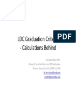 LDC Graduation CriteriaLDC Graduation Criteria - Calculations Behind