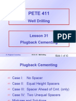 31. Plugback Cementing