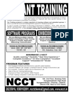 NCCT - in Plant Training Program Details 2012 - 2013, Ipt Software and Embedded Programs