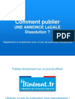 Publication Annonce-Legale Dissolution