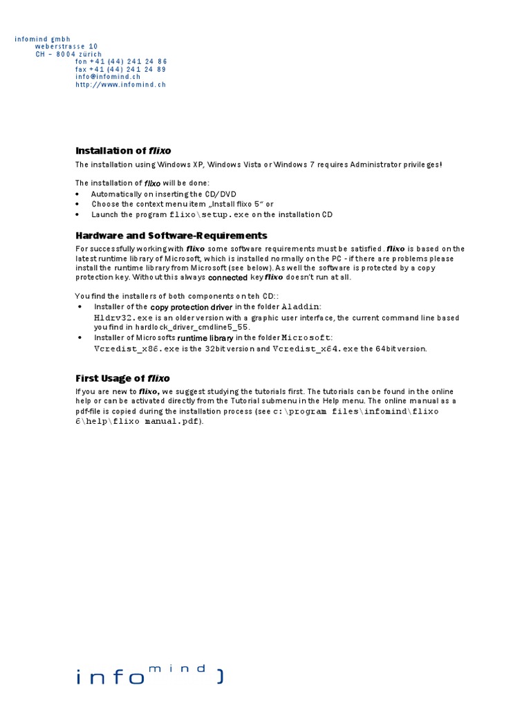 Installation Guide Flixo 6 Pdf
