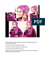 Tutorial Pashmina Metalik