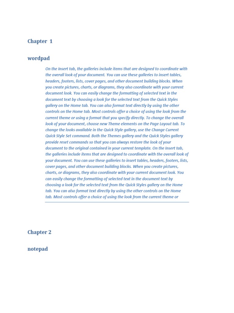 Chapter 1 | Page Layout | Text