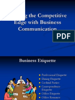 Gaining The Competitive Edge With Business Communication