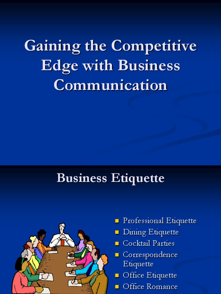 Mastering Business Communication Etiquette | PDF | Etiquette | Telephone