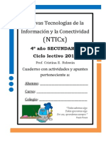 Cuaderno con actividades y apuntes de NTICx 4° año 2014 IGSM