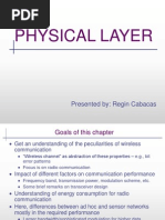 Physical Layer - Wireless Sensor Networks