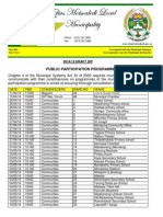 2014/15 Draft Idp - Public Participation Program