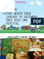 Festival - Every Month From, January To December They Have Own - Festival