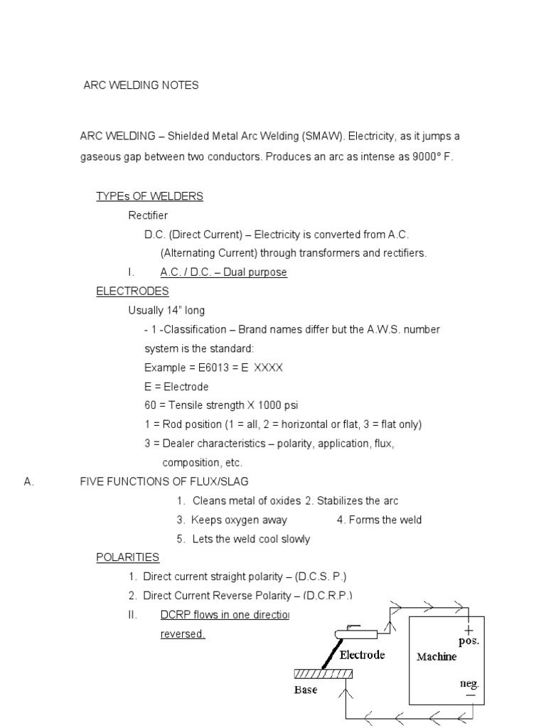 Arc Welding Techniques and Safety Guide | PDF