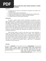 Download Experiment 1 and 2 Plant tissue culture by Cliff Lim SN215474051 doc pdf