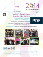 2014 Allyson Whitney 5k Flyer