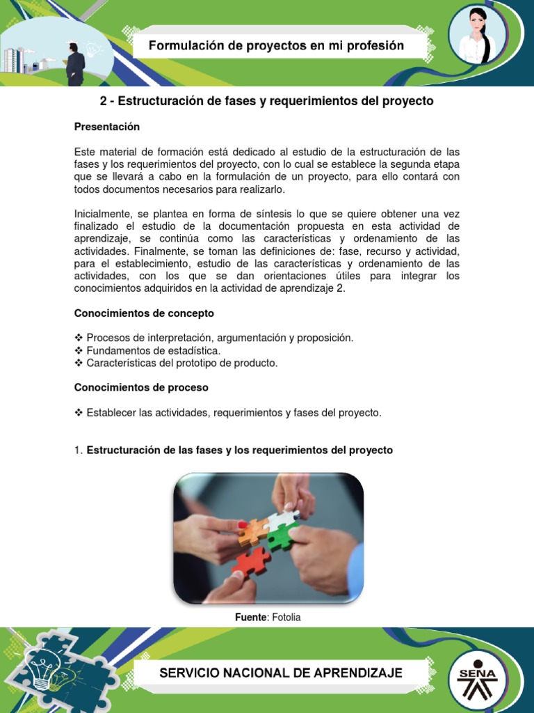 Estructuración de Fases y Requerimientos del Proyecto | PDF | Recursos ...