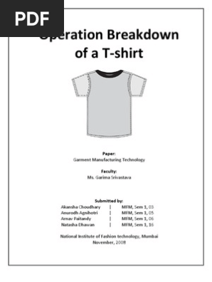 T-Shirt Operation Breakdown