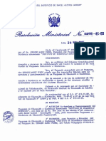 Resolucion Ministerial #1272-85-Ed