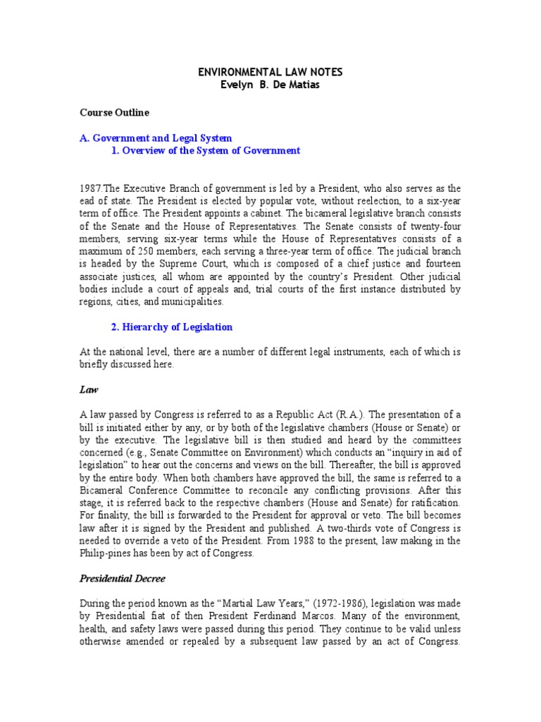 environmental law essay
