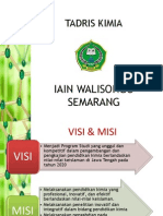 VISI MISI Dan Beberapa Data PRODI KIMIA Unt Mahasiswa Buat Persiapan Akreditasi 2013