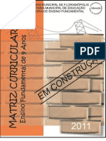 Matriz Curricular do Ensino Fundamental de 09 anos da Prefeitura Municipal de Florianópolis