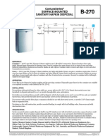 Conturaseries Surface-Mounted Sanitary Napkin Disposal: Technical Data