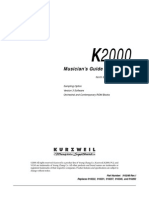 K2000 Keyboard Manual