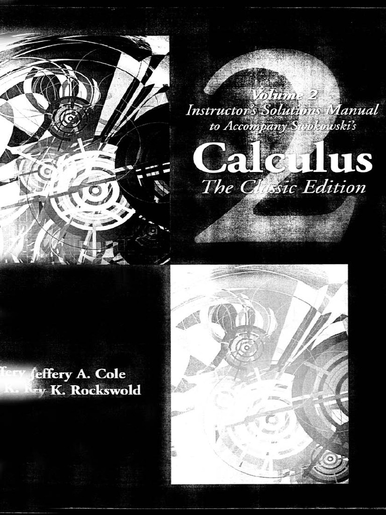Calculus Solutions Manual 2 | PDF | Science | Teaching Mathematics