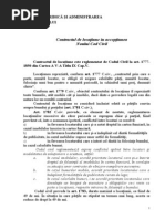 Referat Despre Contractul de Inchiriere La Drept