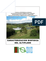 Informe de Caracterización Biofísica Del Altiplano