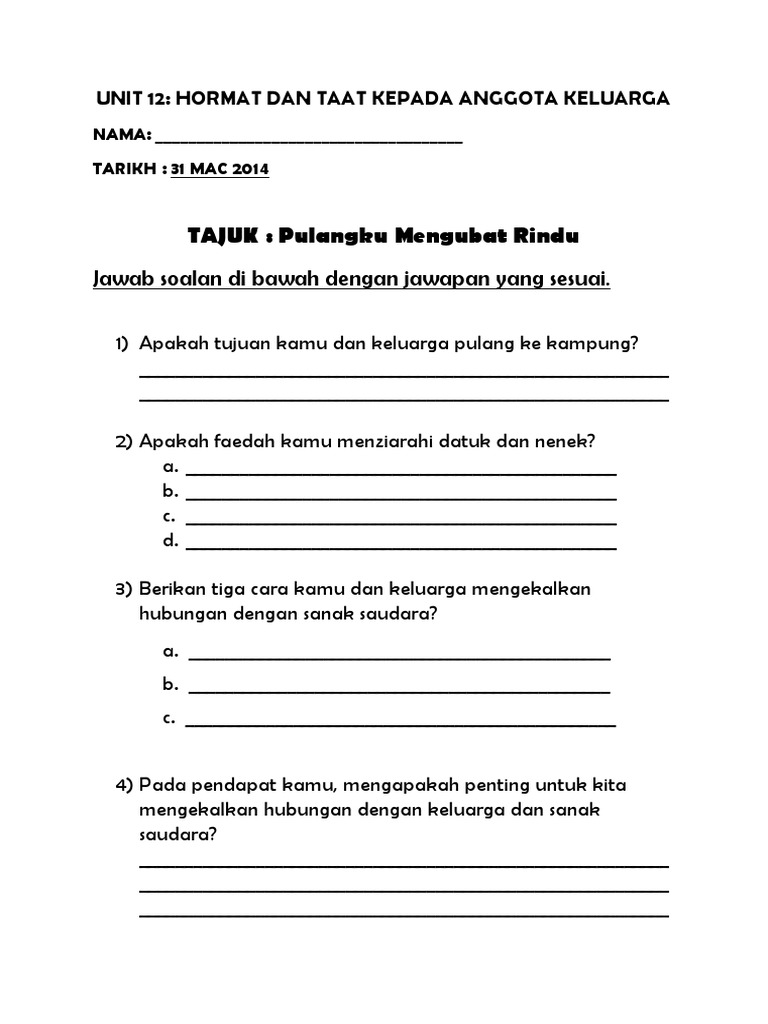 Lembaran Kerja Pendidikan Moral Pdf