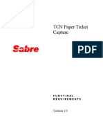 Funtional Requirements TCN Paper Ticket Capture