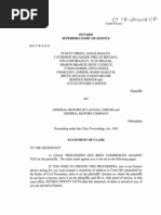 Download Sutts Strosberg Statement of Claim filed in suit against GM by windsorstar SN215548222 doc pdf