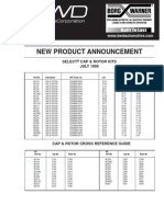 New Product Announcement: Select Cap & Rotor Kits JULY 1999