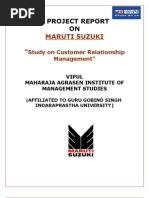 Download Project on Maruti Suzuki by ViPul SN21555444 doc pdf