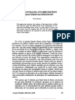 Es La Naturaleza Un Libro Escrito en Caracteres Matemáticos, Juan Arana