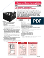 Universal Motor Starting Relay: Enhanced Series UMSR