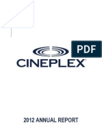 2012 Cineplex Annual Report