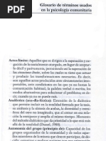 Glosario de Psicología Comunitaria