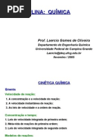 AULA I CINÉTICA QUIMICA