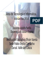 Plan Tecnologia Zarzal 2014