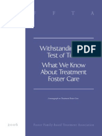 What We Know About Treatment Foster Care