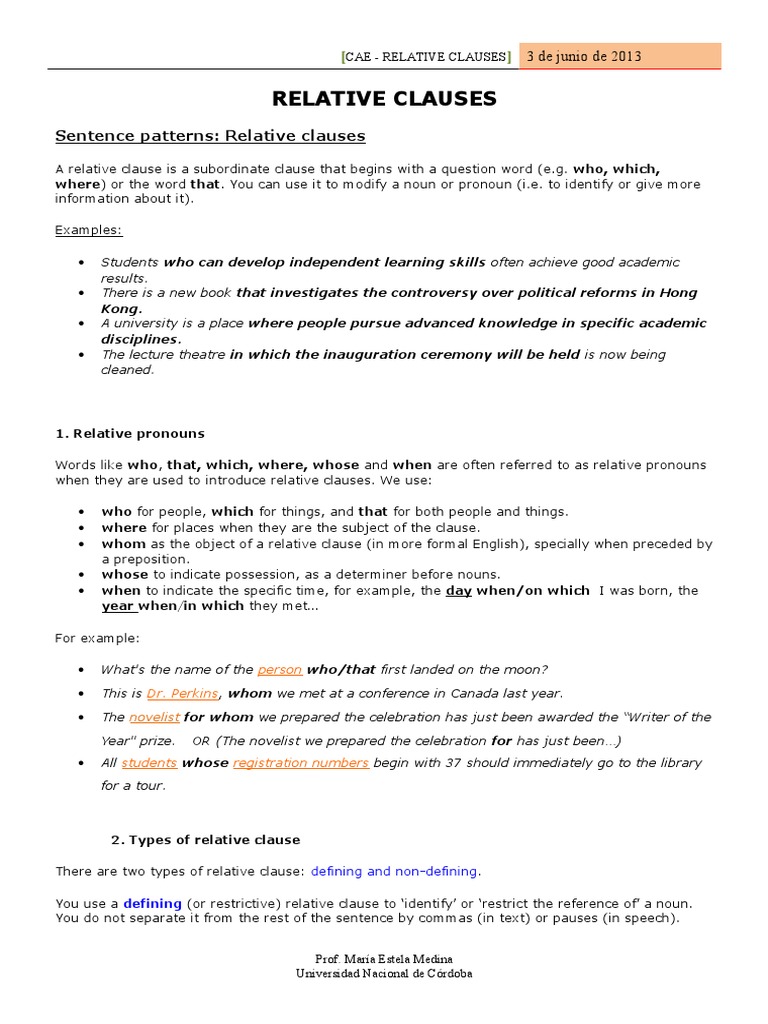 Relative clause essay image