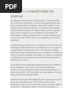 As TICs e a Competitividade Nas Empresas