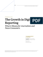 Shifts in Reporting for - State of the News Media 2014 