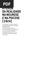 Freud - A Perda Da Realidade Na Neurose e Na Psicose
