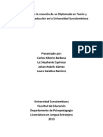 Propuesta para La Creación de Un Diplomado