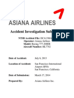 Asiana Airlines Accident Investigation Submission